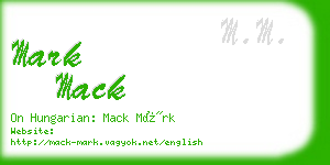 mark mack business card